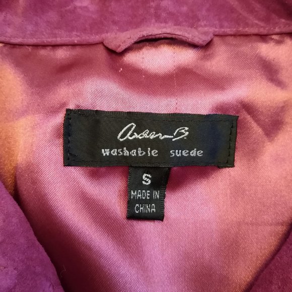 Pink Washable Genuine Suede, Cap Sleeve Top, Arden B, Vintage (mid 90s) Size XS - Picture 11 of 16